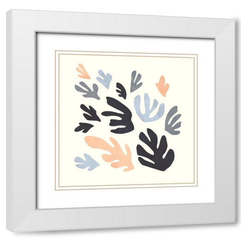 Sway I White Modern Wood Framed Art Print with Double Matting by Scarvey, Emma