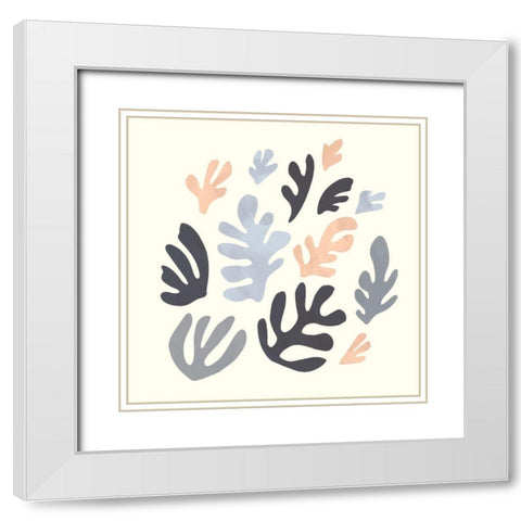 Sway II White Modern Wood Framed Art Print with Double Matting by Scarvey, Emma
