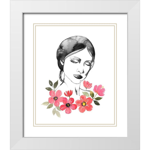 Daydreamer I White Modern Wood Framed Art Print with Double Matting by Popp, Grace