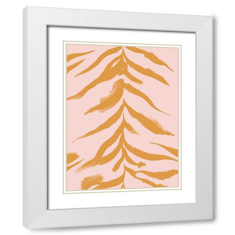 Pastel Predator II White Modern Wood Framed Art Print with Double Matting by Green, Jacob