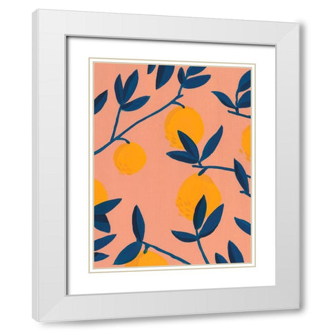 Sunlit Grove I White Modern Wood Framed Art Print with Double Matting by Green, Jacob