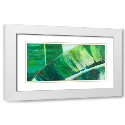 Goin Bananas I White Modern Wood Framed Art Print with Double Matting by Wilkins, Suzanne