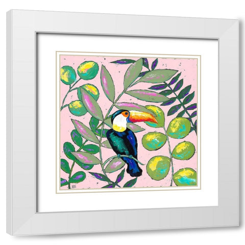 Tropics II White Modern Wood Framed Art Print with Double Matting by Reynolds, Jade