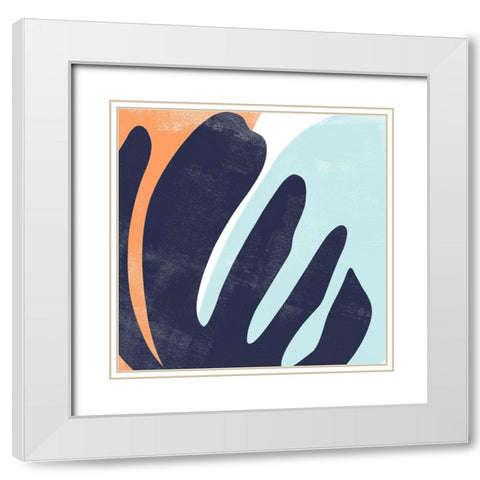 Bright Wave II White Modern Wood Framed Art Print with Double Matting by Scarvey, Emma