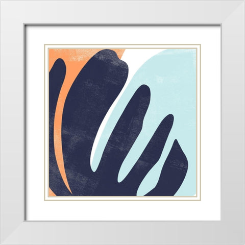 Bright Wave II White Modern Wood Framed Art Print with Double Matting by Scarvey, Emma