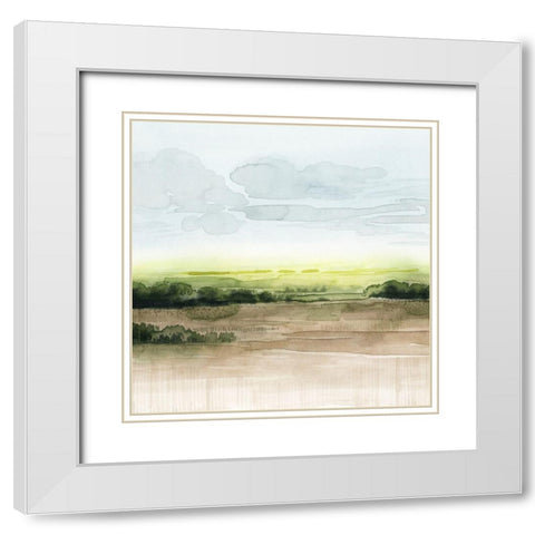 Morning Bluff I White Modern Wood Framed Art Print with Double Matting by Popp, Grace