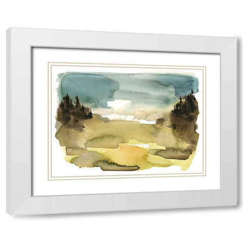 Alpine Wetlands I White Modern Wood Framed Art Print with Double Matting by Green, Jacob