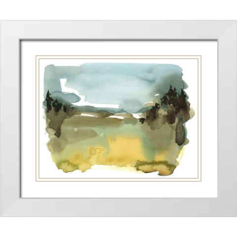 Alpine Wetlands II White Modern Wood Framed Art Print with Double Matting by Green, Jacob