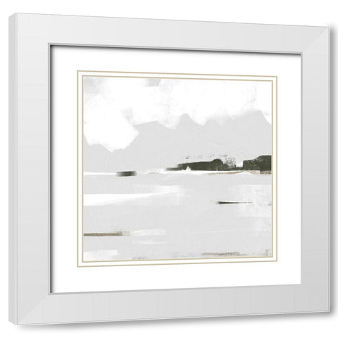 Coastal Haze I White Modern Wood Framed Art Print with Double Matting by Scarvey, Emma