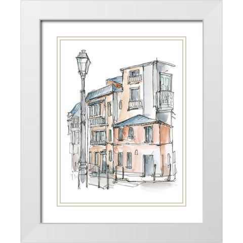 Watercolor Travel Sketchbook III White Modern Wood Framed Art Print with Double Matting by Harper, Ethan