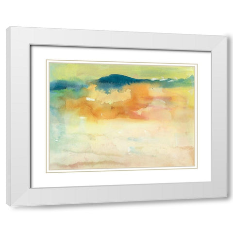 Becoming Calm I White Modern Wood Framed Art Print with Double Matting by Combs, Joyce