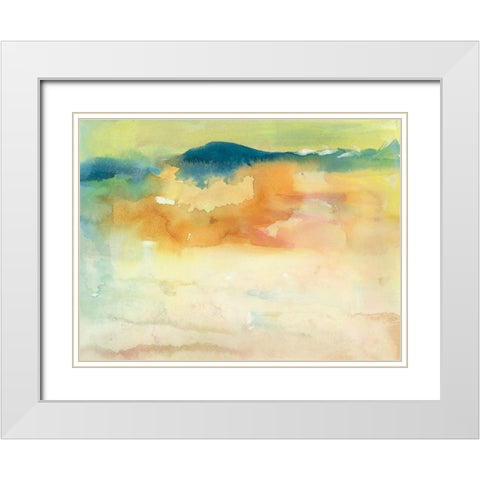 Becoming Calm I White Modern Wood Framed Art Print with Double Matting by Combs, Joyce