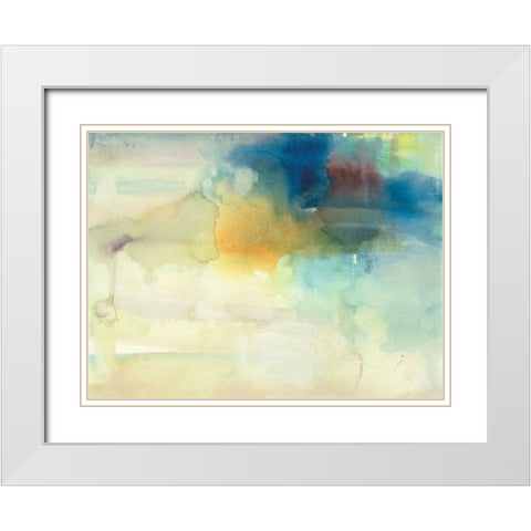 Becoming Calm II White Modern Wood Framed Art Print with Double Matting by Combs, Joyce