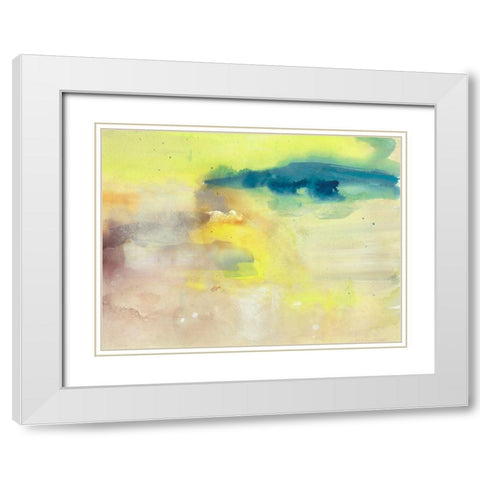 Becoming Calm III White Modern Wood Framed Art Print with Double Matting by Combs, Joyce