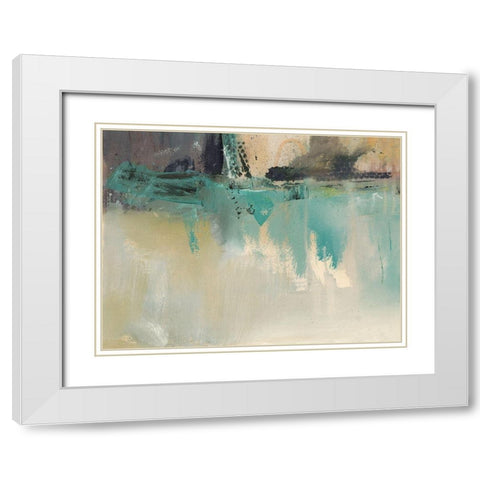 Deep Emotions I White Modern Wood Framed Art Print with Double Matting by Combs, Joyce
