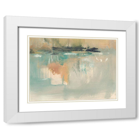 Deep Emotions II White Modern Wood Framed Art Print with Double Matting by Combs, Joyce