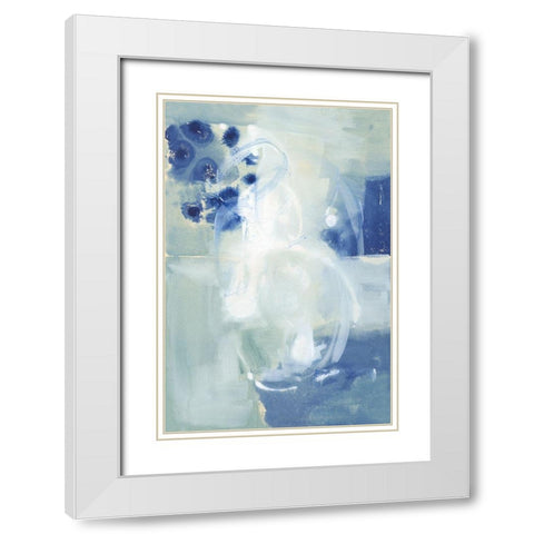 Mystic Objects I White Modern Wood Framed Art Print with Double Matting by Combs, Joyce