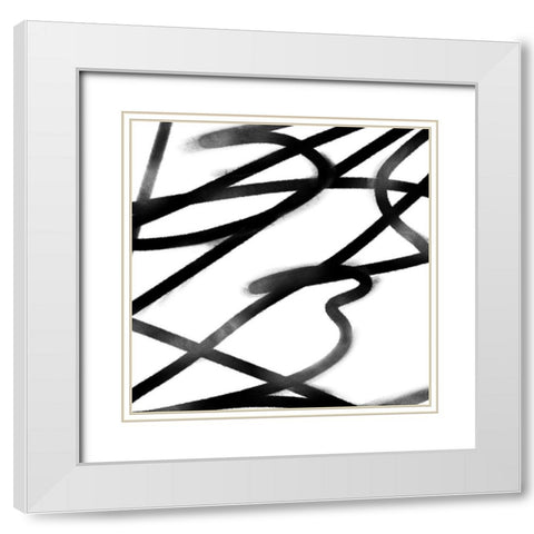 Disarray I White Modern Wood Framed Art Print with Double Matting by Scarvey, Emma