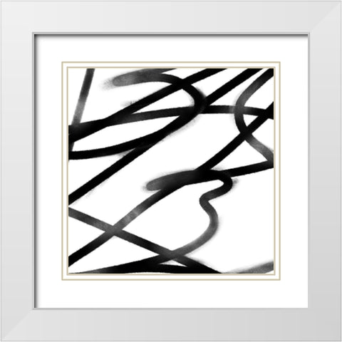 Disarray I White Modern Wood Framed Art Print with Double Matting by Scarvey, Emma