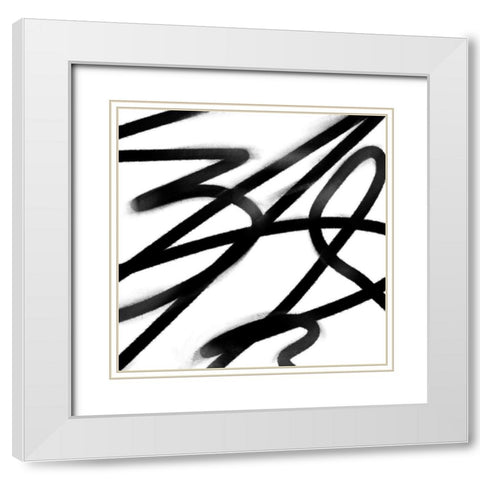 Disarray III White Modern Wood Framed Art Print with Double Matting by Scarvey, Emma