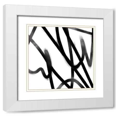 Disarray IV White Modern Wood Framed Art Print with Double Matting by Scarvey, Emma