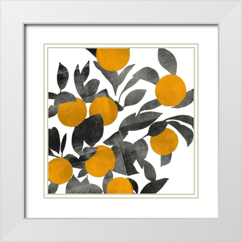 Shadow Branch III White Modern Wood Framed Art Print with Double Matting by Scarvey, Emma