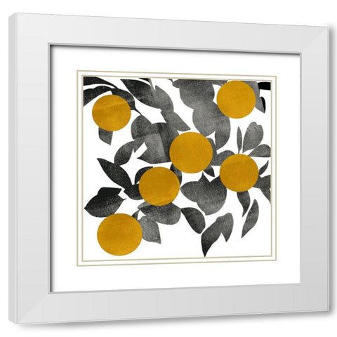 Shadow Branch IV White Modern Wood Framed Art Print with Double Matting by Scarvey, Emma