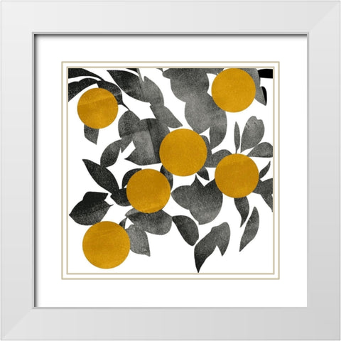 Shadow Branch IV White Modern Wood Framed Art Print with Double Matting by Scarvey, Emma