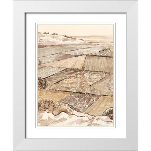 Arable Land I White Modern Wood Framed Art Print with Double Matting by Popp, Grace