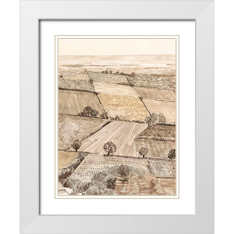 Arable Land II White Modern Wood Framed Art Print with Double Matting by Popp, Grace