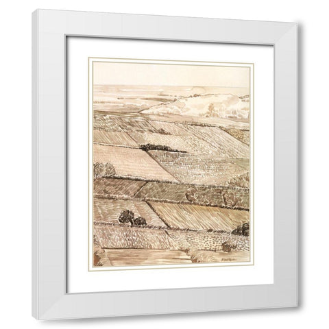 Arable Land III White Modern Wood Framed Art Print with Double Matting by Popp, Grace