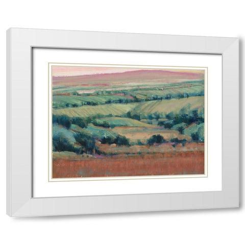 High Point I White Modern Wood Framed Art Print with Double Matting by OToole, Tim