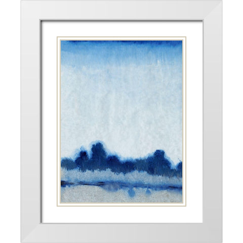 Passing Showers II White Modern Wood Framed Art Print with Double Matting by OToole, Tim