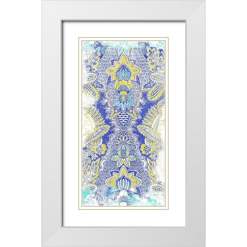 Textile Offset IV White Modern Wood Framed Art Print with Double Matting by Vess, June Erica