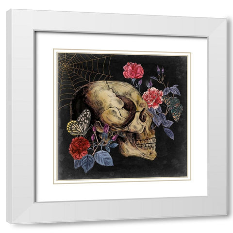 Bones II White Modern Wood Framed Art Print with Double Matting by Wang, Melissa