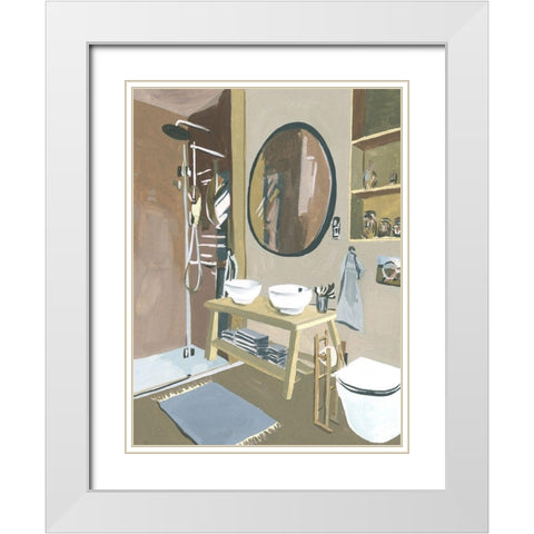 Stealing Moments I White Modern Wood Framed Art Print with Double Matting by Wang, Melissa