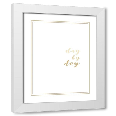 Encouragements II White Modern Wood Framed Art Print with Double Matting by Hambly, Anna
