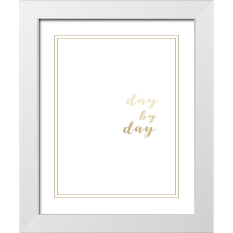 Encouragements II White Modern Wood Framed Art Print with Double Matting by Hambly, Anna