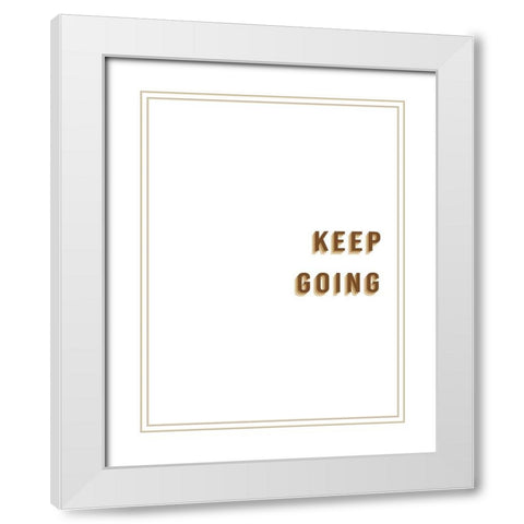Encouragements III White Modern Wood Framed Art Print with Double Matting by Hambly, Anna