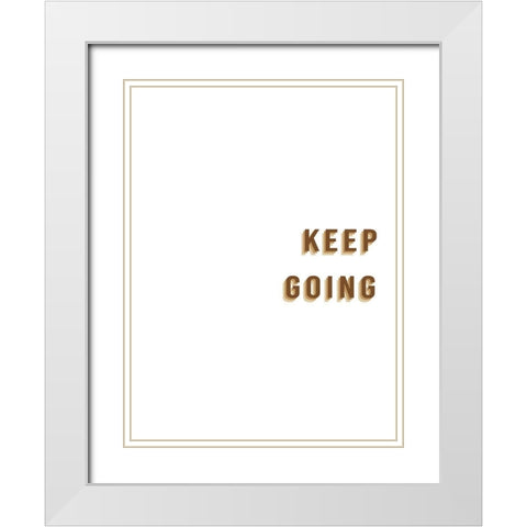 Encouragements III White Modern Wood Framed Art Print with Double Matting by Hambly, Anna