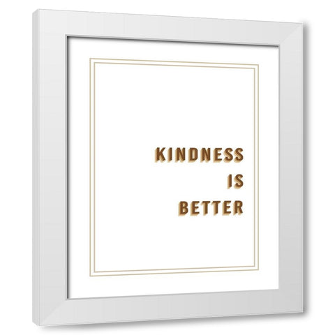 Encouragements IV White Modern Wood Framed Art Print with Double Matting by Hambly, Anna