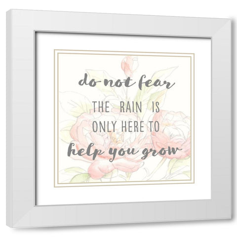 Grow Through II White Modern Wood Framed Art Print with Double Matting by Studio W