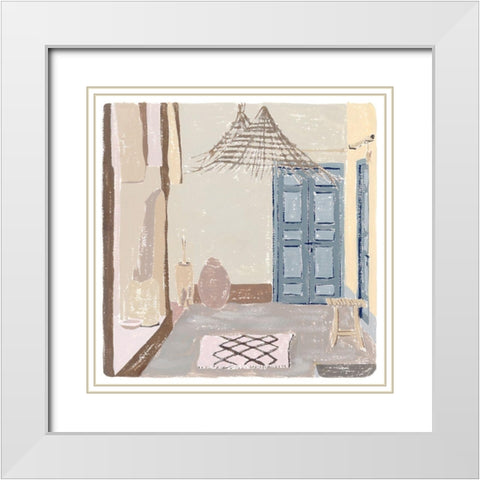 The Salty Breeze I White Modern Wood Framed Art Print with Double Matting by Wang, Melissa