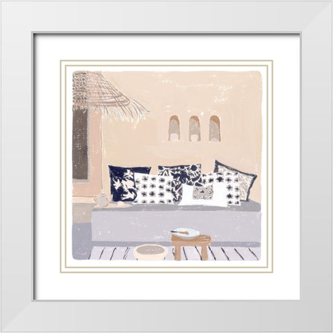 The Salty Breeze II White Modern Wood Framed Art Print with Double Matting by Wang, Melissa