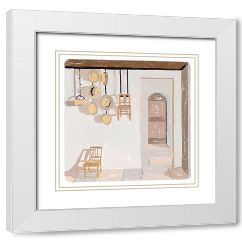 The Salty Breeze III White Modern Wood Framed Art Print with Double Matting by Wang, Melissa
