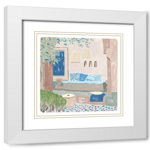 The Salty Breeze VI White Modern Wood Framed Art Print with Double Matting by Wang, Melissa