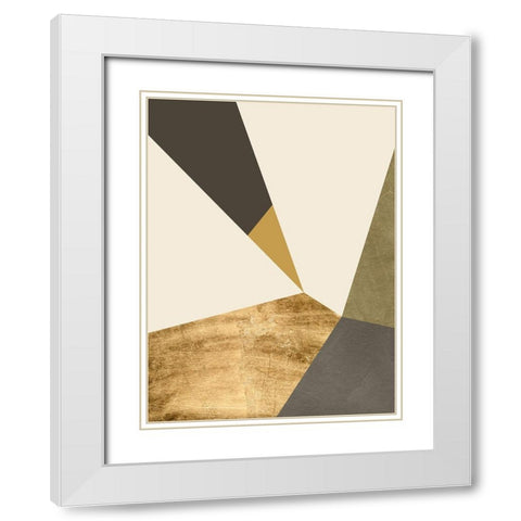 Clovis I White Modern Wood Framed Art Print with Double Matting by Green, Jacob