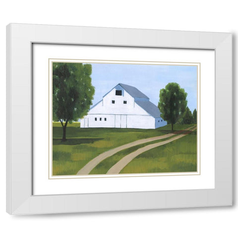 Sunbathed Stead II White Modern Wood Framed Art Print with Double Matting by Popp, Grace