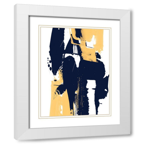 Monolith I White Modern Wood Framed Art Print with Double Matting by Vess, June Erica