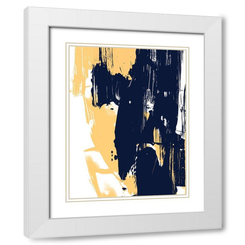 Monolith III White Modern Wood Framed Art Print with Double Matting by Vess, June Erica